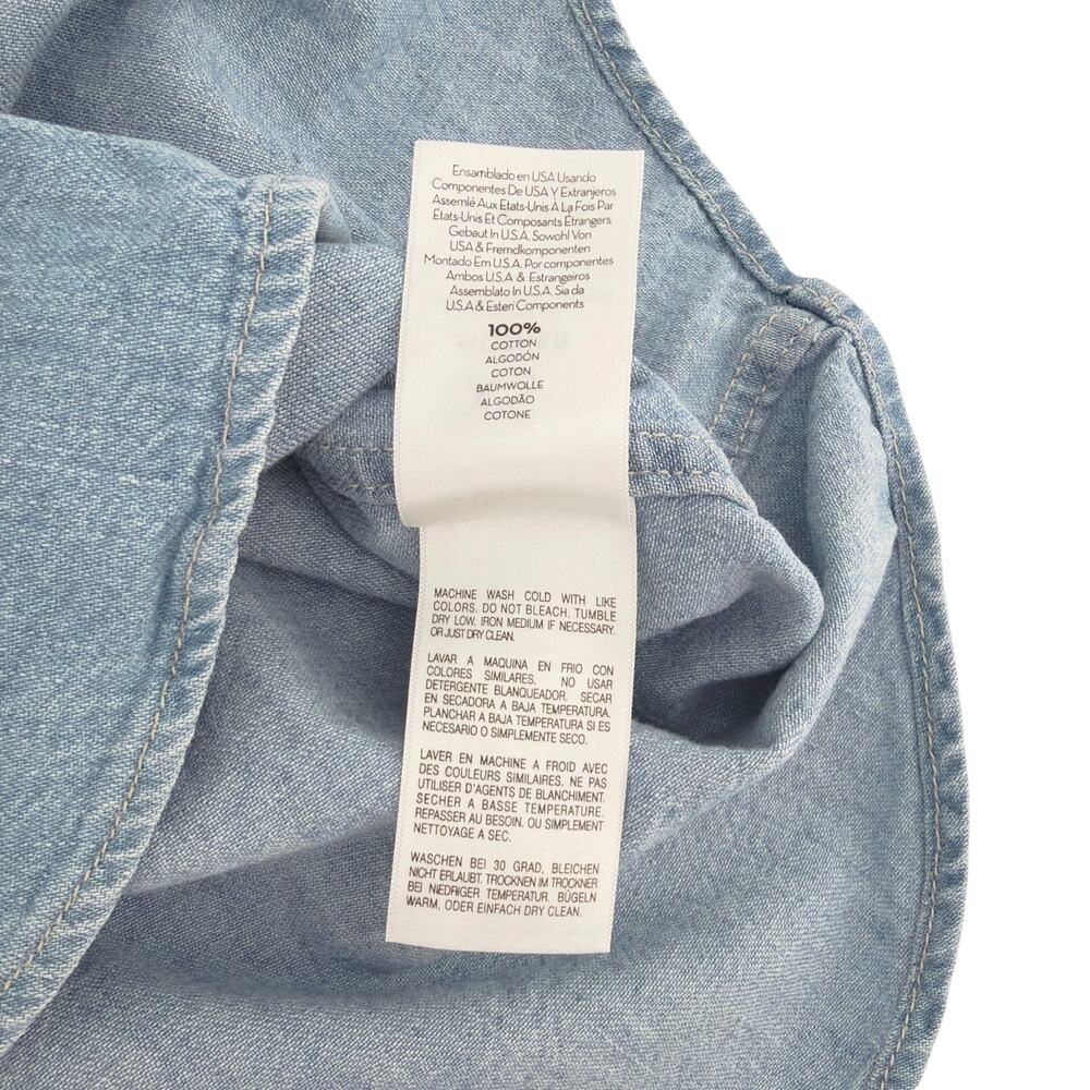 MOTHER All My Exes Denim Shirt in Let's Be Pacific XS - Picture 11 of 15
